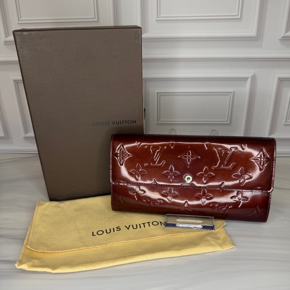 Louis Vuitton Handbags - Louis Vuitton Vernis Long Wallet – Amarante | Box & Dust Bag | Initials AS